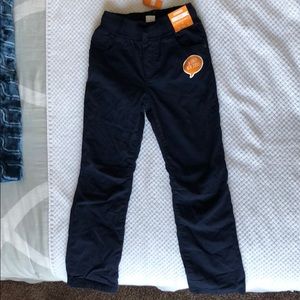 NWT Gymboree navy blue pants with elastic waist!!!